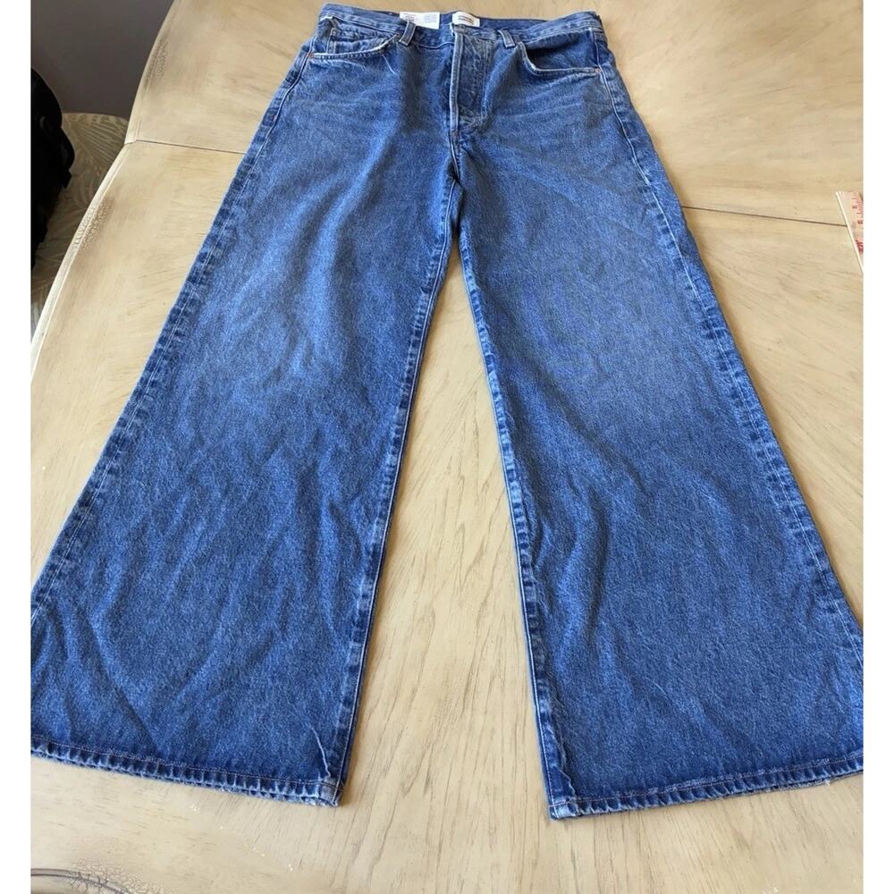 Citizens Of Humanity Classic Blue Wide Leg Jeans - Picture 13 of 16